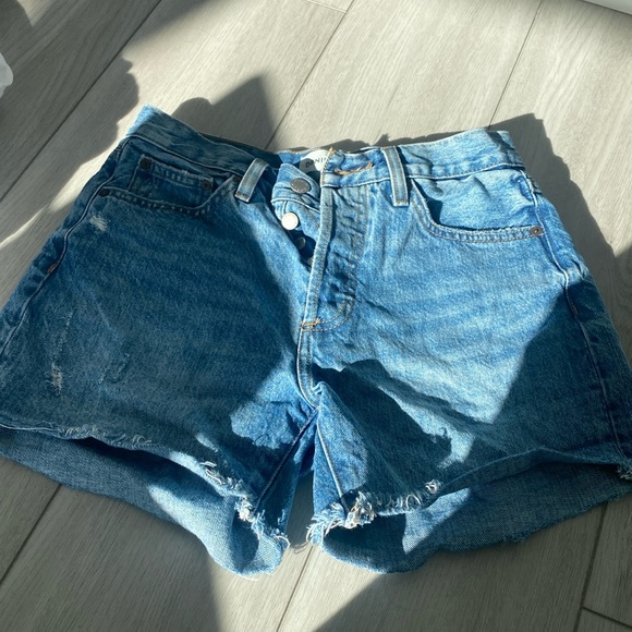Denim Forum The Ex-Boyfriend Hi Mid-Thigh Denim Short - Picture 2 of 3